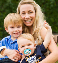 Success Stories - Mother with her two sons